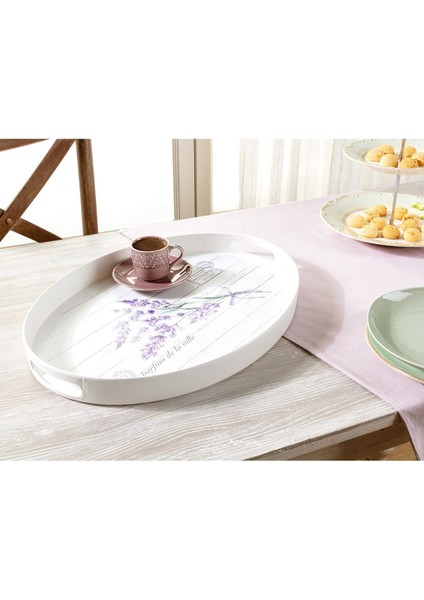 Lavander Oval Tepsi