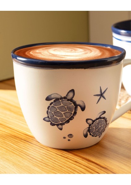 Marine Ocean 2'li Kupa Seti - Mavi/Beyaz - 245 ml modelleri