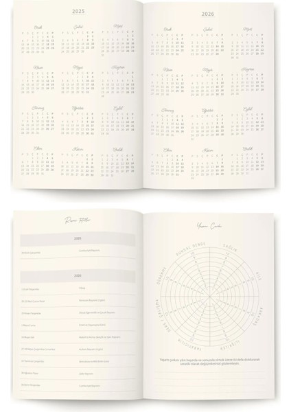 Sert Kapak A5 Akademik Ajanda 2025-2026.LASTIKLI