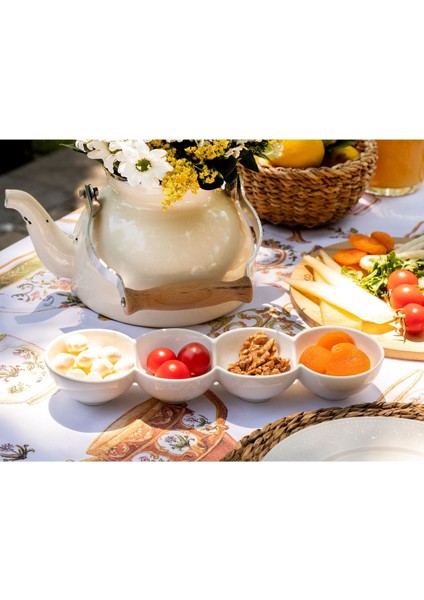 New Petit Concept 4 Bölmeli Küçük Sunum Tabağı