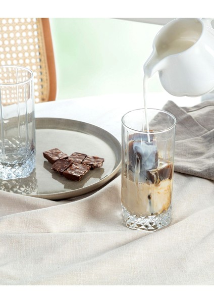 Pamella 4'lü Meşrubat Bardağı Seti - Şeffaf - 440 ml modelleri