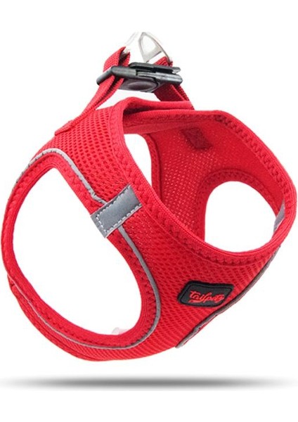 Air-Mesh Harness Köpek Göğüs Tasması Large Kırmızı