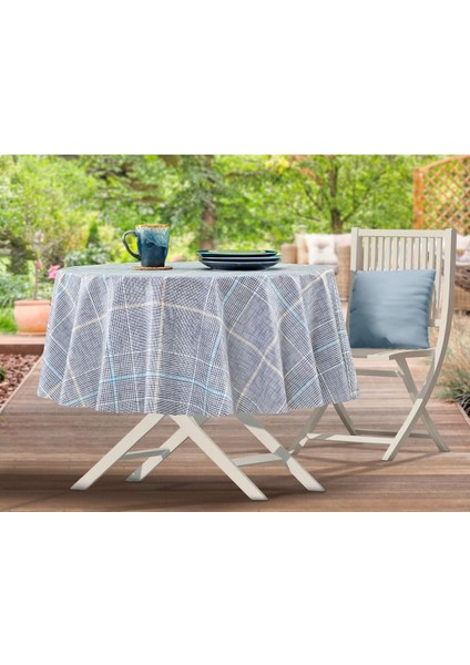 Boise Pvc Masa Örtüsü - Lacivert - 140 Cm
