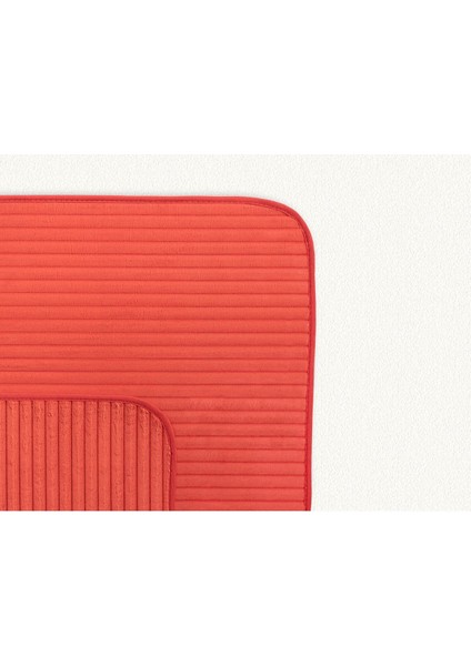 Mathılda 2'li Banyo Paspası - Turuncu - 50x80 cm indirimleri