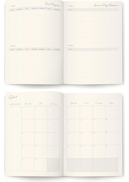 Sert Kapak A5 Akademik Ajanda 2025-2026.LASTIKLI