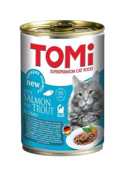 Kedi Somonlu Alabalıklı Yaş Mama 400g