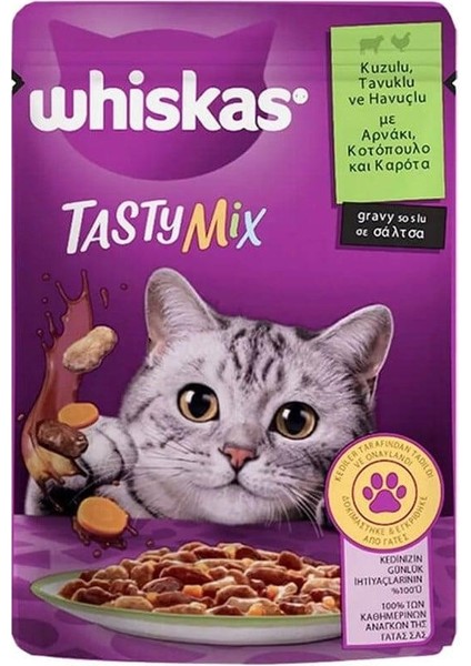 TastyMix Kuzulu Havuçlu Kedi Maması 85 gr fiyatları