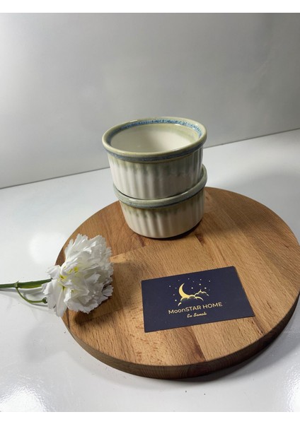 100 ml Porselen Sufle Kabı 2'li Set - Krem ve Toprak Renk, Yapışmaz Kaplama, Yüksek Isı Dayanıklılığı fiyatları