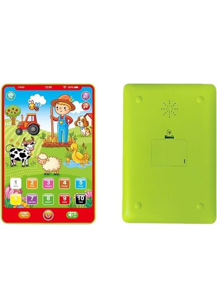 Çocuklar Için Eğitici Tablet Okuma Makinesi Oyuncak 7 Inç Ingilizce Çiftlik Hayvanı Tablet Müzik Öğrenme Makinesi (Yurt Dışından)