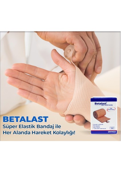 Elastik Bandaj Ten Rengi 8cm x 3,5 M 5 Adet