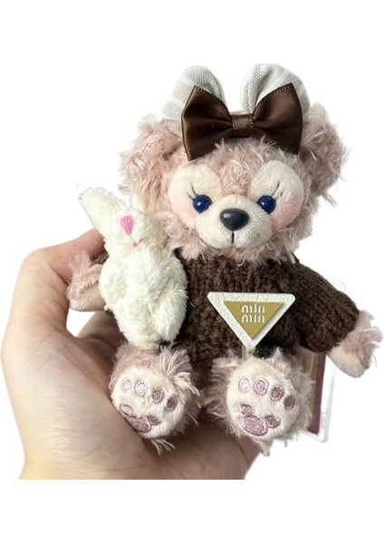 Shirleymay Brownie Bib Bag Kolye Sevimli Peluş Bebek Anahtarlık Süsü (Yurt Dışından)
