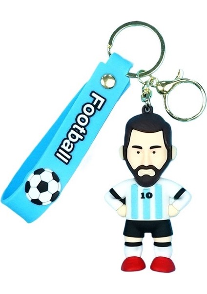 Futbolcu Çocuk Anahtarlık Çanta Kolye Anahtarlık Araba Anahtarlığı (Yurt Dışından)