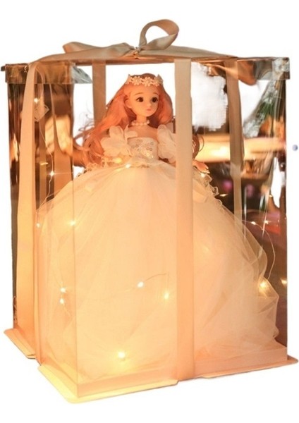 Yitian Barbie Bebek Hediye Kutusu Seti Doğum Günü Hediyesi Flash Düğün Bebek Oyun Evi Bebek Kız Oyuncak Doğum Günü Hediyesi (Yurt Dışından)
