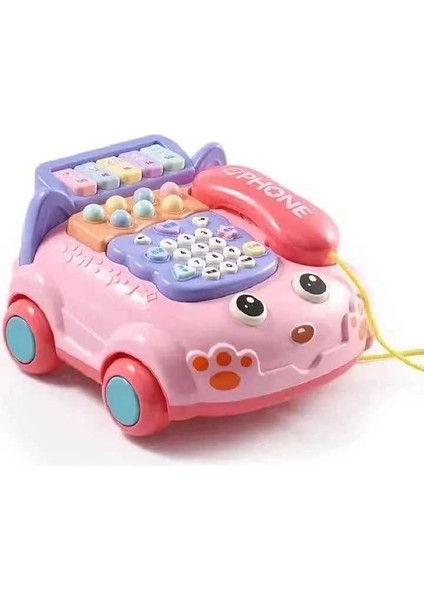 Çocuk Müzik Telefon Oyuncak Simülasyon Diyalog Bulmaca Erken Eğitim Işık Bebek Telefon Oyuncak (Yurt Dışından)