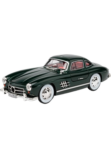 1:24 Mercedes-Benz 300SL Klasik Araba Alaşım Ses ve Işık Araba Oyuncak Modeli Erkekler (Yurt Dışından)
