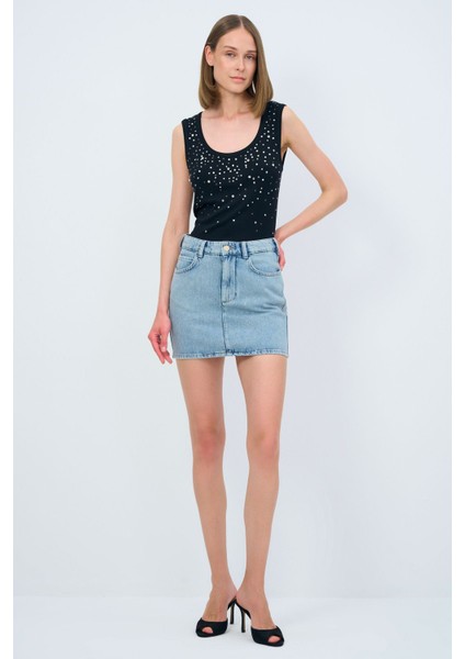 Mini Denim Etek modelleri