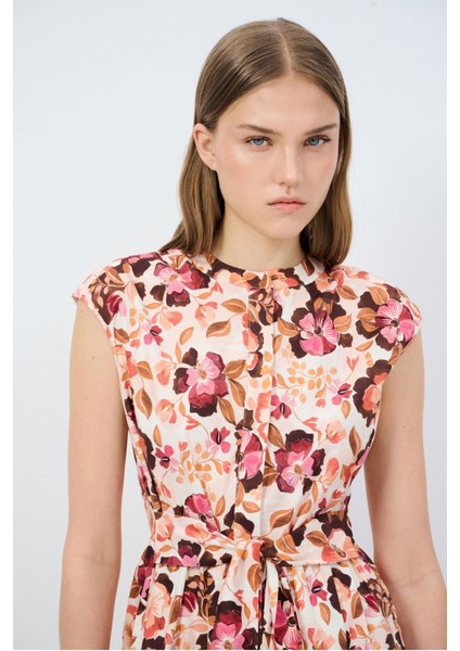 Desenli Uzun Elbise modelleri