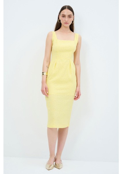 Askılı Jakar Elbise