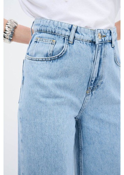 Bol Paça Denim Pantolon modelleri