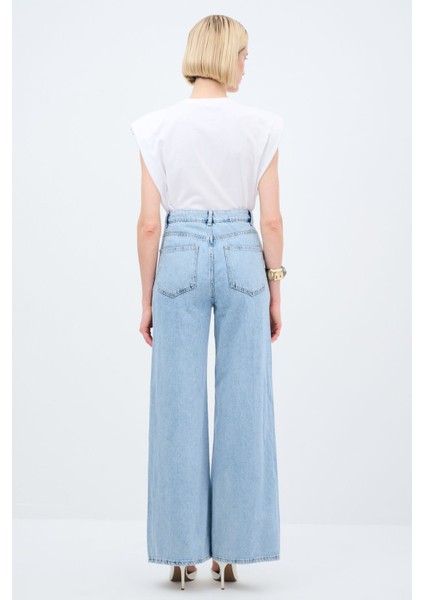 Bol Paça Denim Pantolon indirimleri
