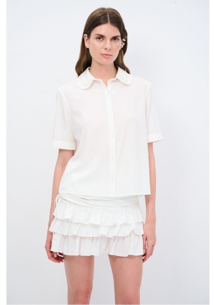 Şerit Detay Yakalı Gömlek modelleri