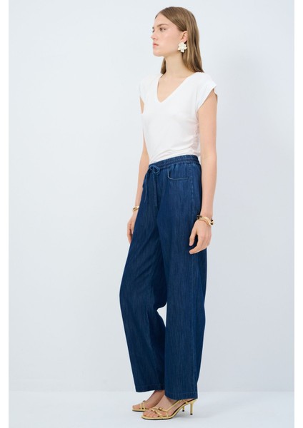 Bol Paça Denim Pantolon modelleri