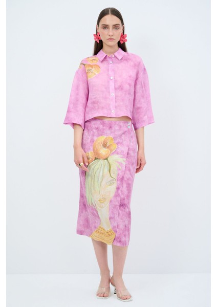 Desenli Keten Gömlek modelleri