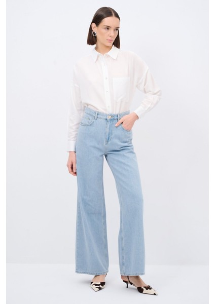 Bol Paça Denim Pantolon indirimleri