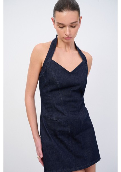 Moda Tutkusu Mini Denim Elbise indirimleri