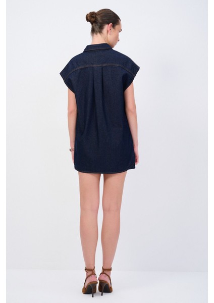 Moda Tutkusu Denim Kolsuz Tulum indirimleri