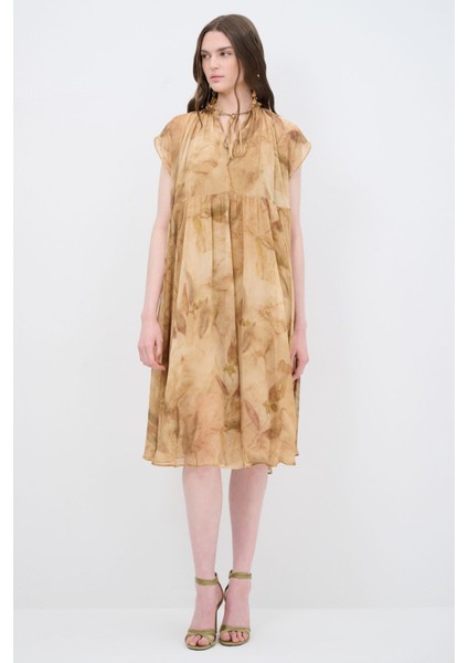 Şifon Desenli Elbise indirimleri