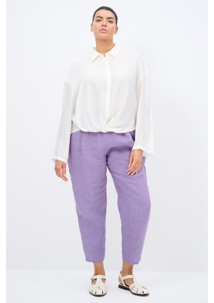 V Yaka Büzgülü Gömlek indirimleri