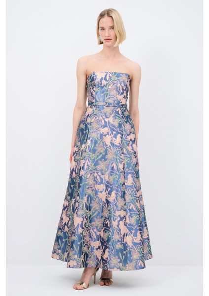 Mert Aslan Straplez Uzun Jakar Elbise