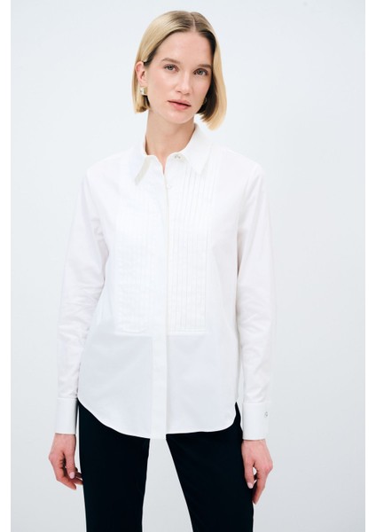 Mert Aslan Dikiş Detaylı Gömlek