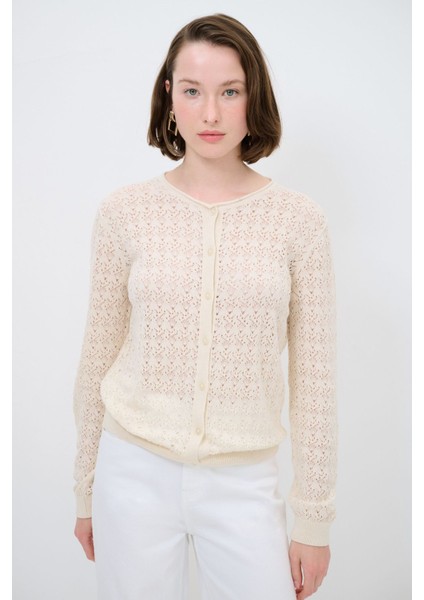 Bisiklet Yaka Triko Hırka