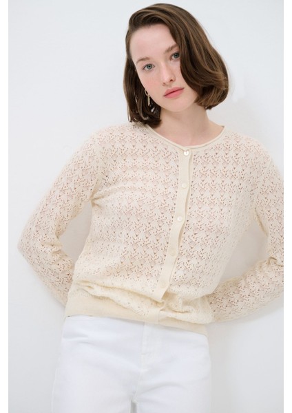 Bisiklet Yaka Triko Hırka fırsatları