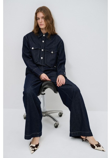 Pileli Bol Paça Pantolon indirimleri