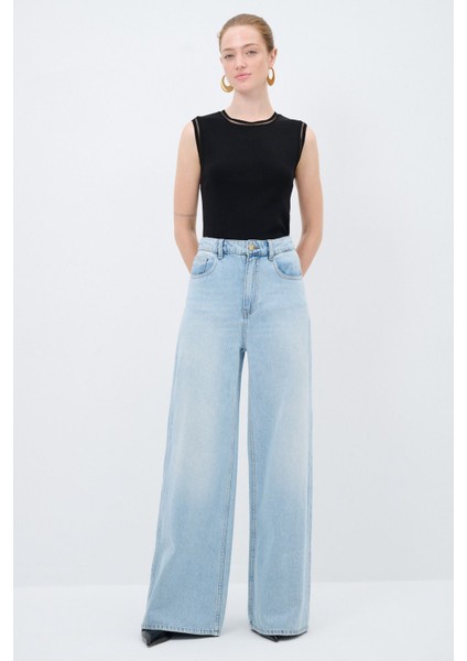 Bol Paça Denim Pantolon