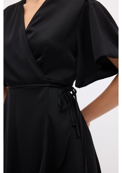 Kruvaze Volanlı Elbise fiyatları