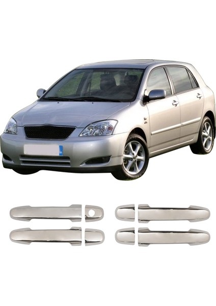 Toyota Corolla Uyumlu 2002-2007 Krom Kapı Kolu 4 Kapı Paslanmaz Çelik fiyatları