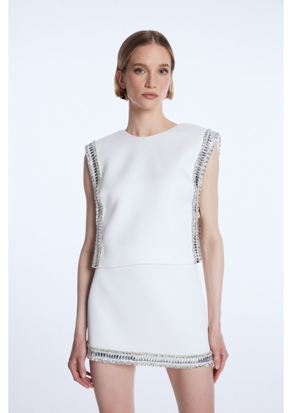 Mert Aslan Taş Detaylı Bluz