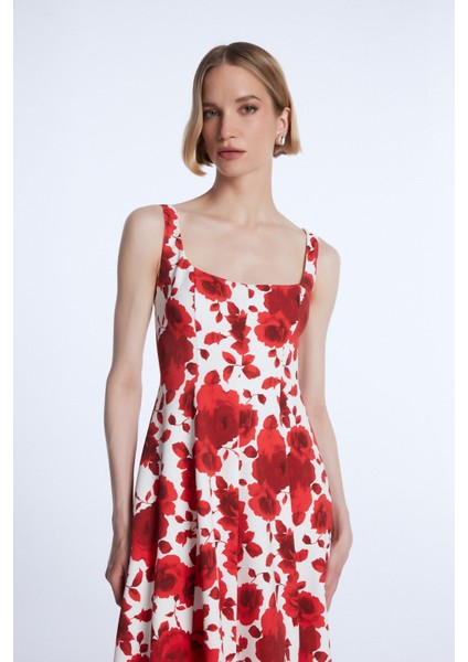 Mert Aslan Kolsuz Desenli Uzun Elbise fiyatları