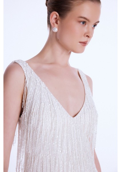 Night Zoom V Yaka Mini Elbise modelleri