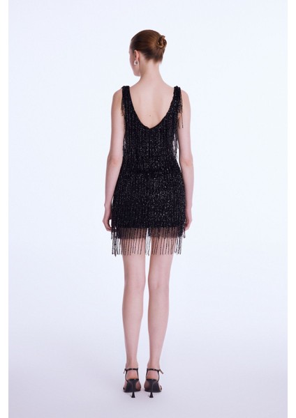 Night Zoom V Yaka Mini Elbise indirimleri