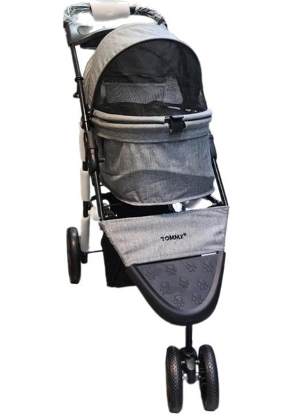 Evcil Hayvan Arabası 86x46x94,5cm Gri Max 15 Kg