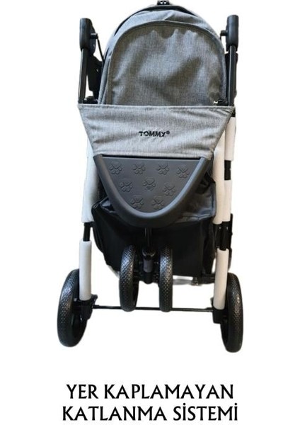 Evcil Hayvan Arabası 86x46x94,5cm Gri Max 15 Kg fırsatları