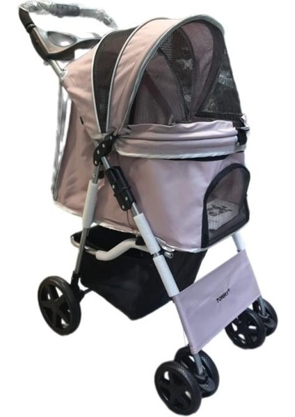 Evcil Hayvan Arabası 78x46x99,54cm Pembe Max 15 Kg