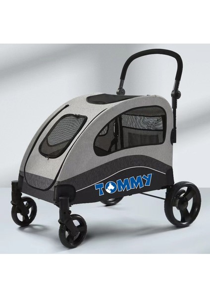 Evcil Hayvan Arabası Gri 90*73*108cm Max 60kg