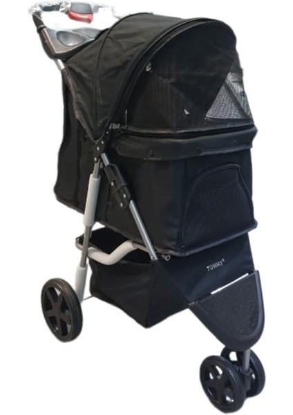 Evcil Hayvan Arabası 80x46x99cm Siyah Max 15 Kg