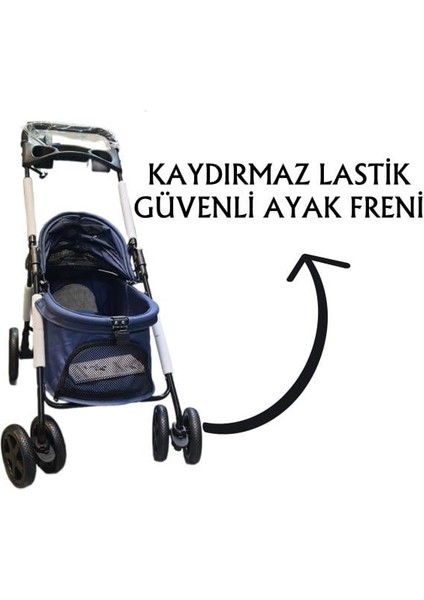 Evcil Hayvan Arabası 85x46x*91,5cm Lacivert Max 15 Kg fırsatları